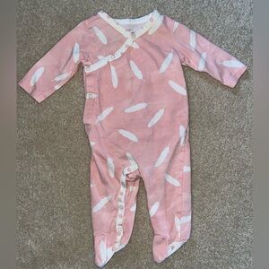 Feather- polkadot sleeper outfit